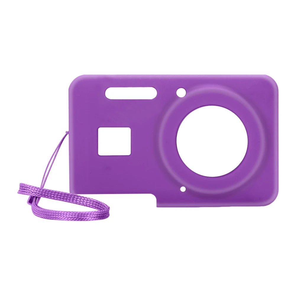 Silicone Camera Case for KODAK PIXPRO FZ55/FZ45 with Lanyard Peaceful Pleasures Health and Wellness Purple france