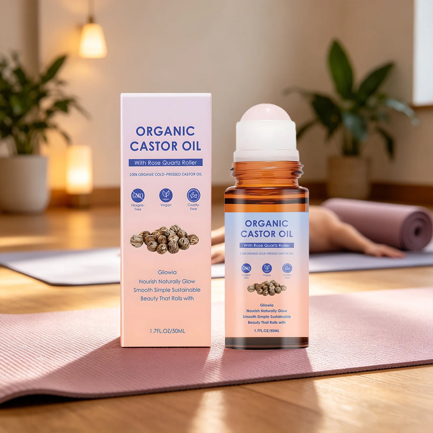 Organic Castor Oil Body Essence – Deep Moisturizing 50ml Body Care Essence Peaceful Pleasures Health and Wellness