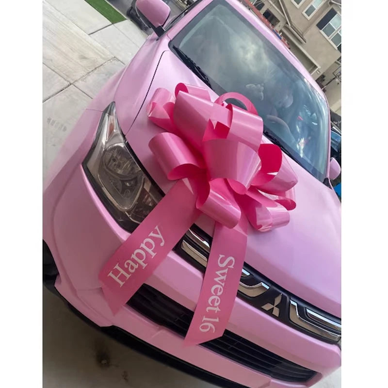 30 Inch Large Pink Car Bow – Sweet 16 Birthday Decoration Party Decoration Bow Peaceful Pleasures Health and Wellness