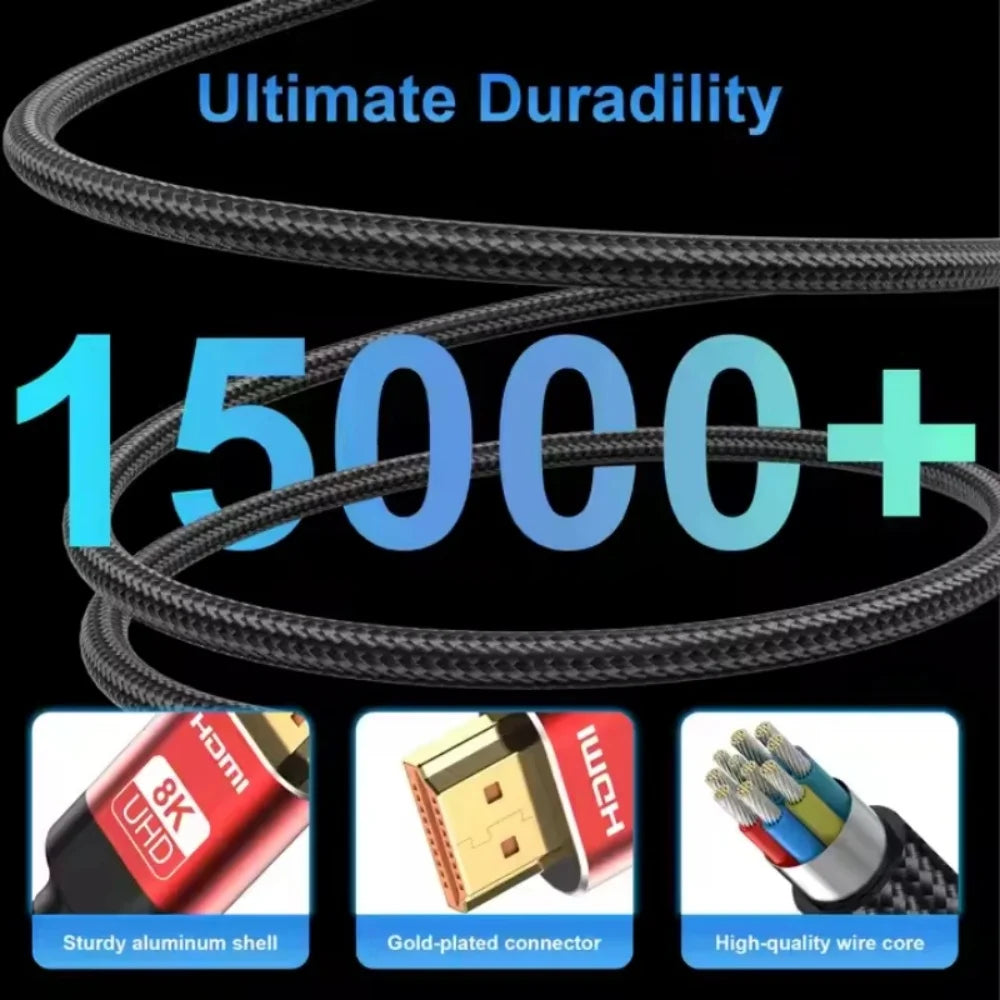 HDMI 2.1 Cable 8K 60Hz 48Gbps | 4K 144Hz HDR – 0.5m to 5m