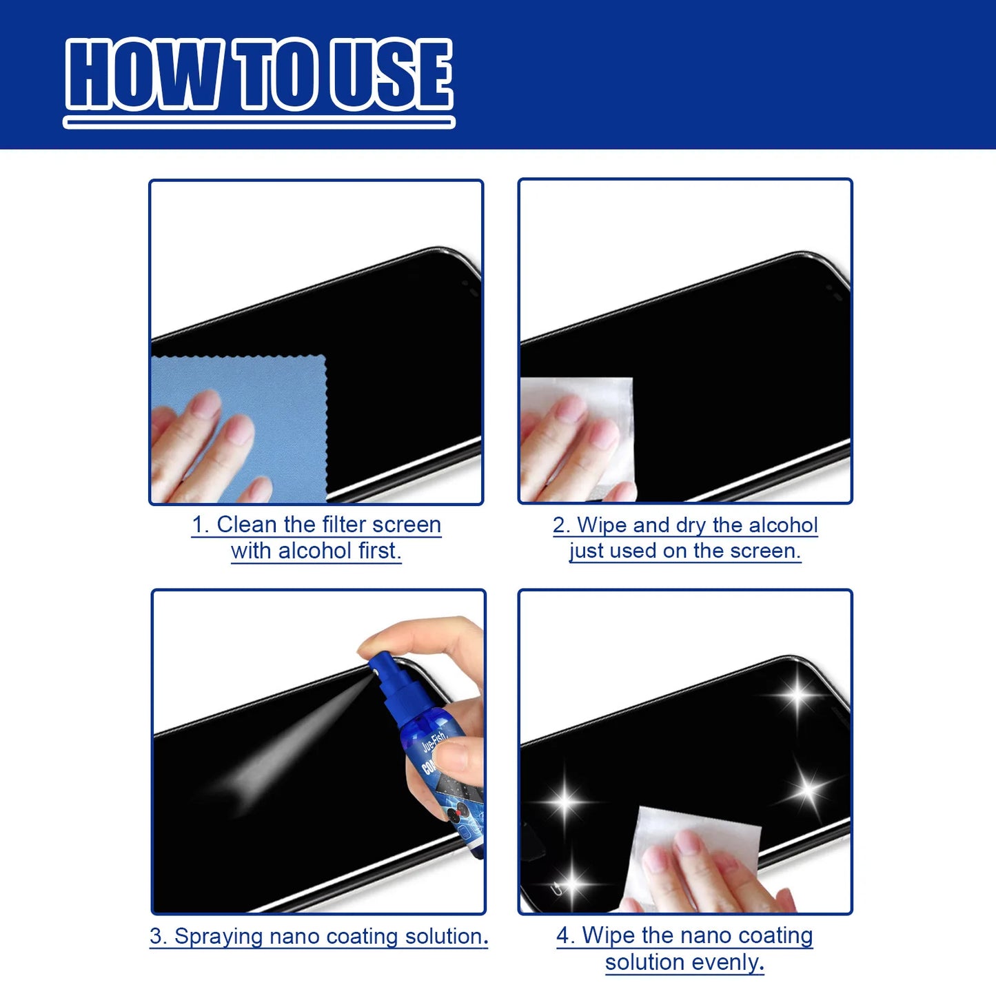 Nano Screen Protection Liquid – Anti-Fingerprint Coating 30ml