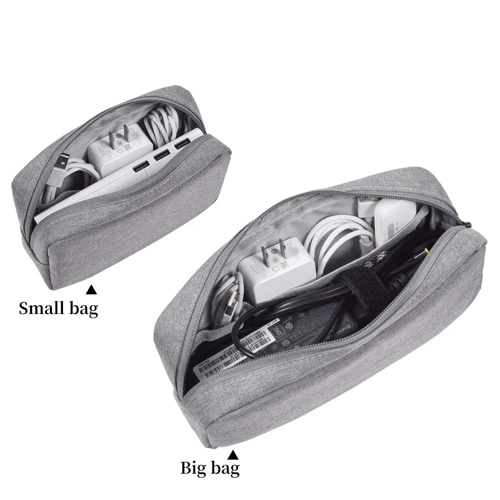 1pc Storage Bag Cable Cord Organizer Portable Digital Storage Bag for Watch,Cable,Power Bank,Charger,Charging Cords,Mouse Peaceful Pleasures Health and Wellness
