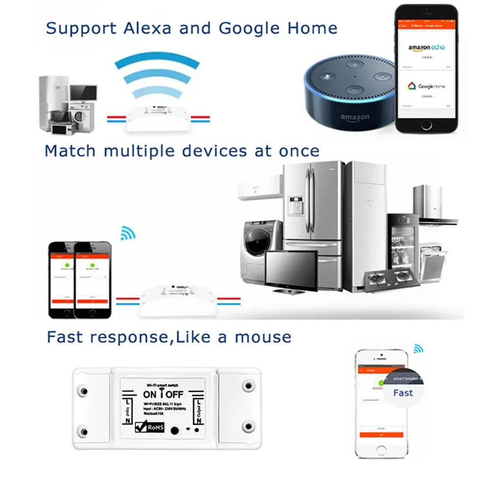 eWeLink WiFi Smart Switch 16A | Alexa & Google Home Control