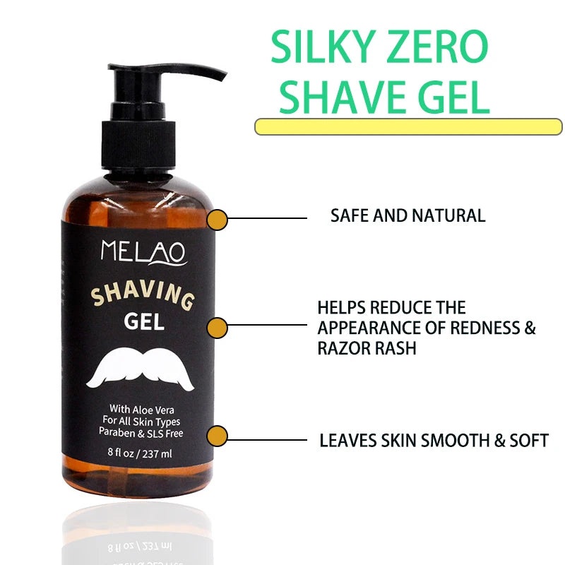 Men's shaving gel, refreshing shaving cream, beard softening, smooth shaving, amazing super-smooth shaving gel for senior men Peaceful Pleasures Health and Wellness