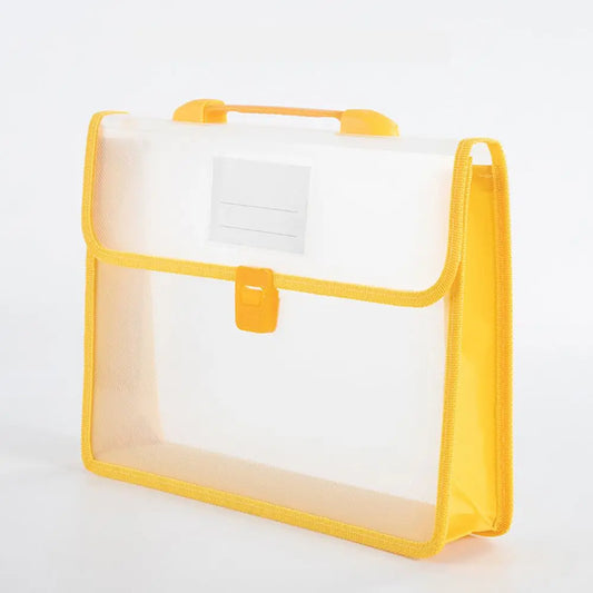 Folders Accordion File Pouch School Home Organization Office Supplies Document Bag File Wallet File Folder File Storage Bag Peaceful Pleasures Health and Wellness yellow