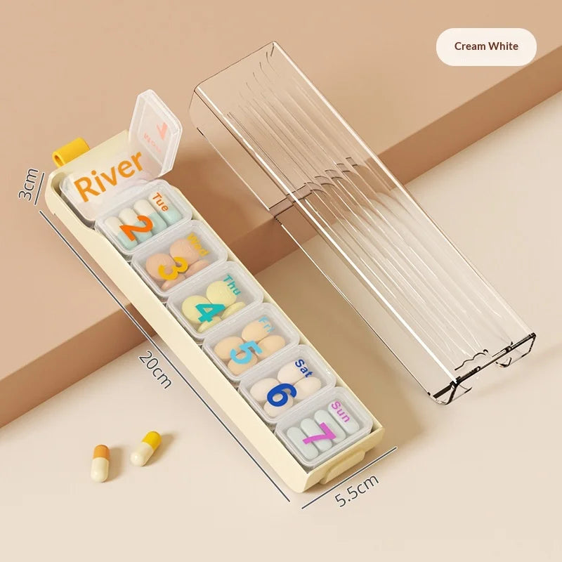 7-Day Travel Pill Organizer | Portable Weekly Tablet Box