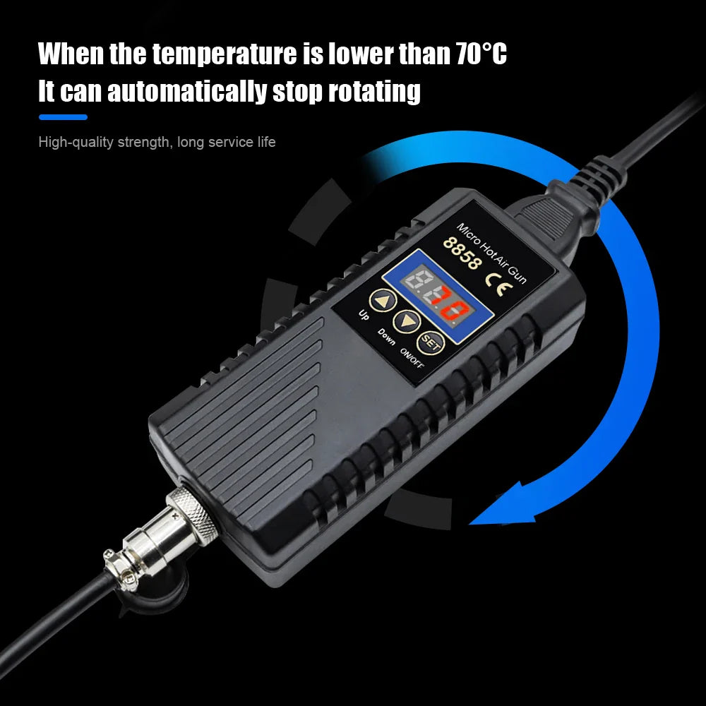JCD 8858 750W Hot Air Rework Station – LCD Digital Heat Gun