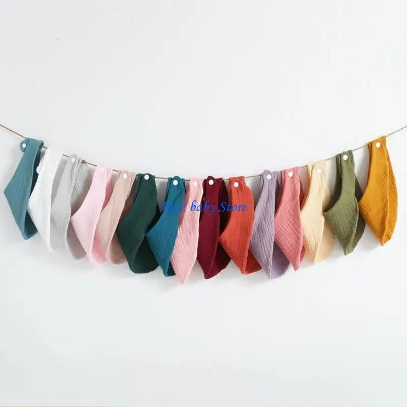 3-Pack Baby Drool Bibs | Soft Cotton Burp Cloths for Newborns