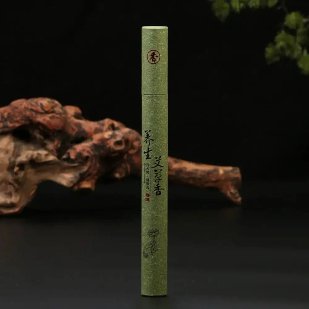 1/2Box Sandalwood Mugwort Scent Incense Stick Tranquilize Mind Home Office Bedroom Refreshing Scent Natural Sleeping Aiding Peaceful Pleasures Health and Wellness