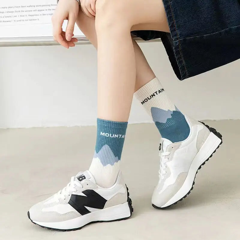 4 Pairs Of Fashionable, Soft, And Versatile Socks For Men And Women,Comfortable And Breathable, Suitable For Running And Fitness Peaceful Pleasures Health and Wellness
