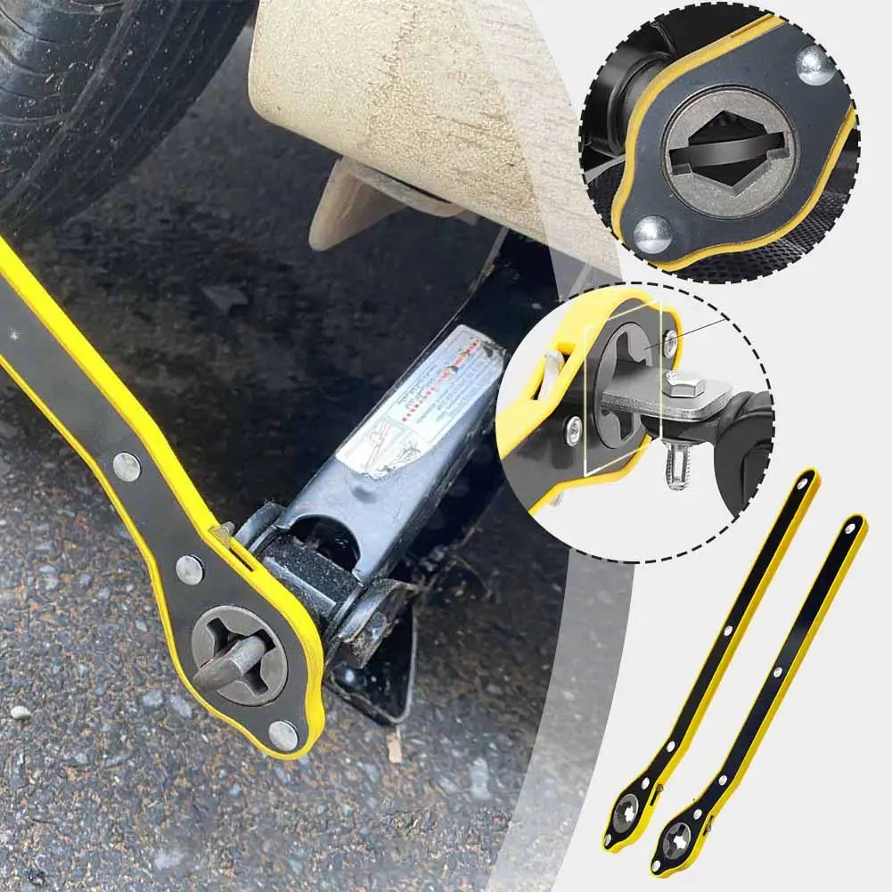 Labor-Saving Ratchet Lug Wrench – Car Tire & Bolt Tool