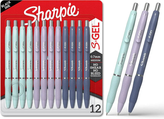Smooth Black Gel Pens, 0.7mm Medium Point, 12-Pack – Office & School Peaceful Pleasures Health and Wellness United States