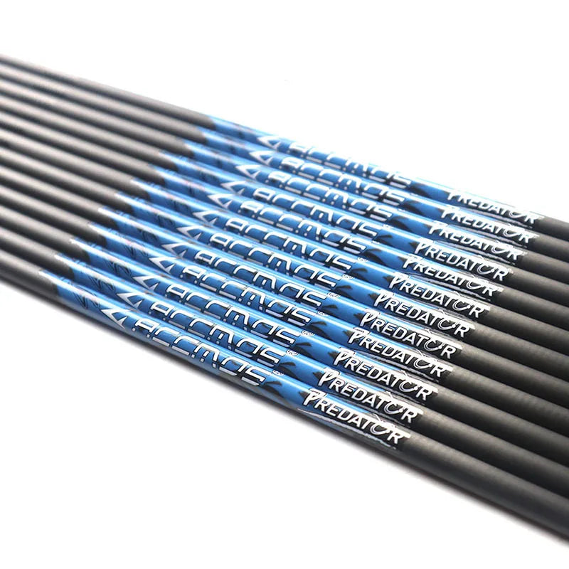 Pure Carbon Arrows Shaft 32 ID6 2 Arrow Tube Spine250-1000 Compound