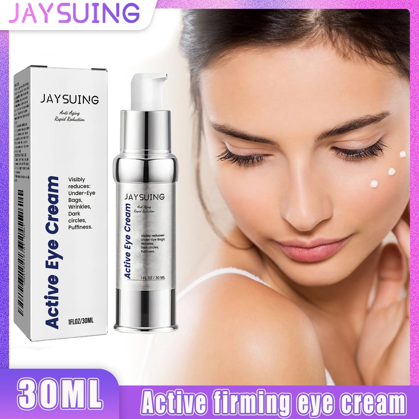 Jaysuing Hyaluronic Acid Eye Cream – Firm, Hydrate & Brighten