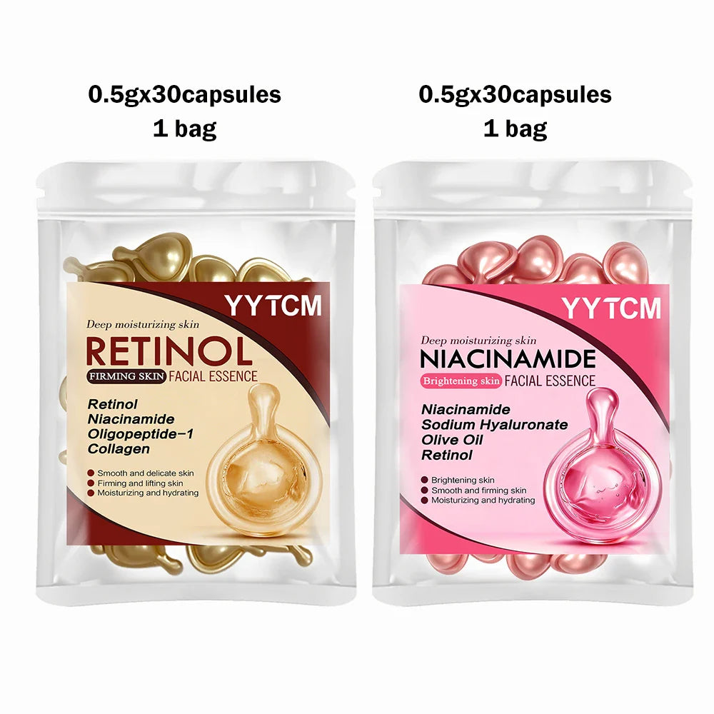 Niacinamide & Retinol Facial Essence Capsules – 30ct Serum