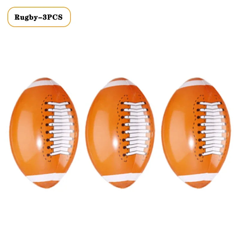 Inflatable Sports Balls Set – Football Basketball Baseball Party