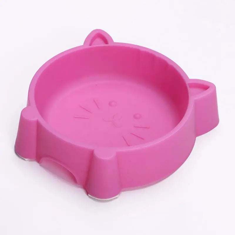 Cat Ear Pet Bowl – Non-Slip Plastic Feeder for Cats & Dogs