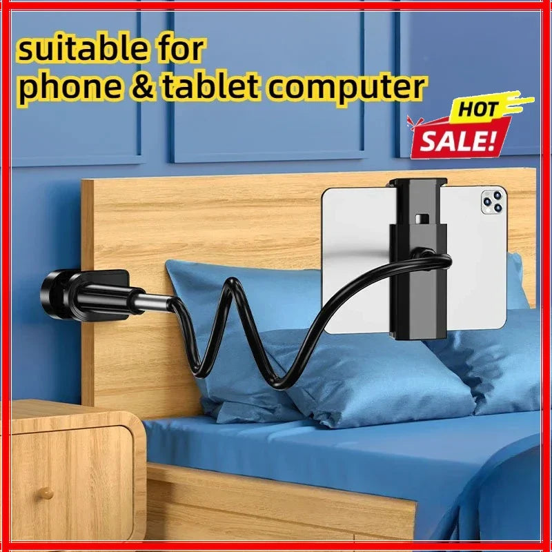70cm Foldable Phone & Tablet Clip Stand – Bedside & Headrest