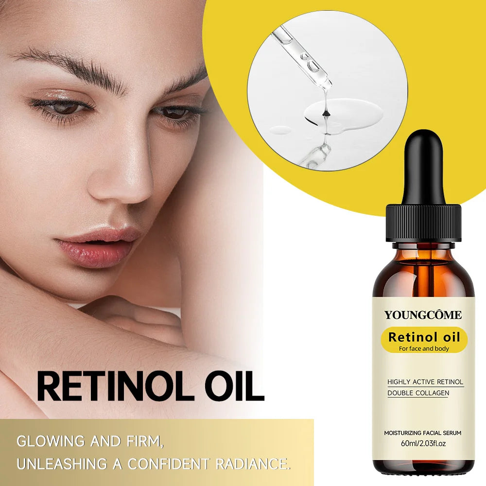 Retinol & Dual Collagen Facial Serum - Deep Hydration Essence for Supple Skin | Daily Nourishing Face Care Peaceful Pleasures Health and Wellness