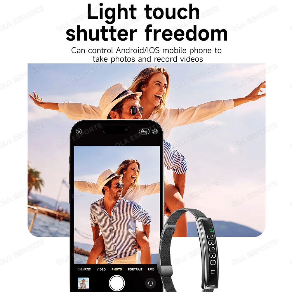 Health Smart Bracelet Men Women Fitness Sports Band Stress Test HRV Monitor Waterproof Pedometer Smart Watch for Android iOSMA27 Peaceful Pleasures Health and Wellness