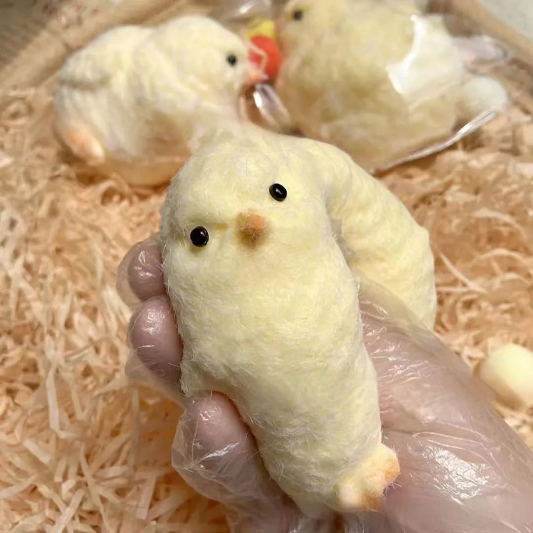 Handmade Squishy Chicken Fidget Toy – Soft Latex Squeeze Chick