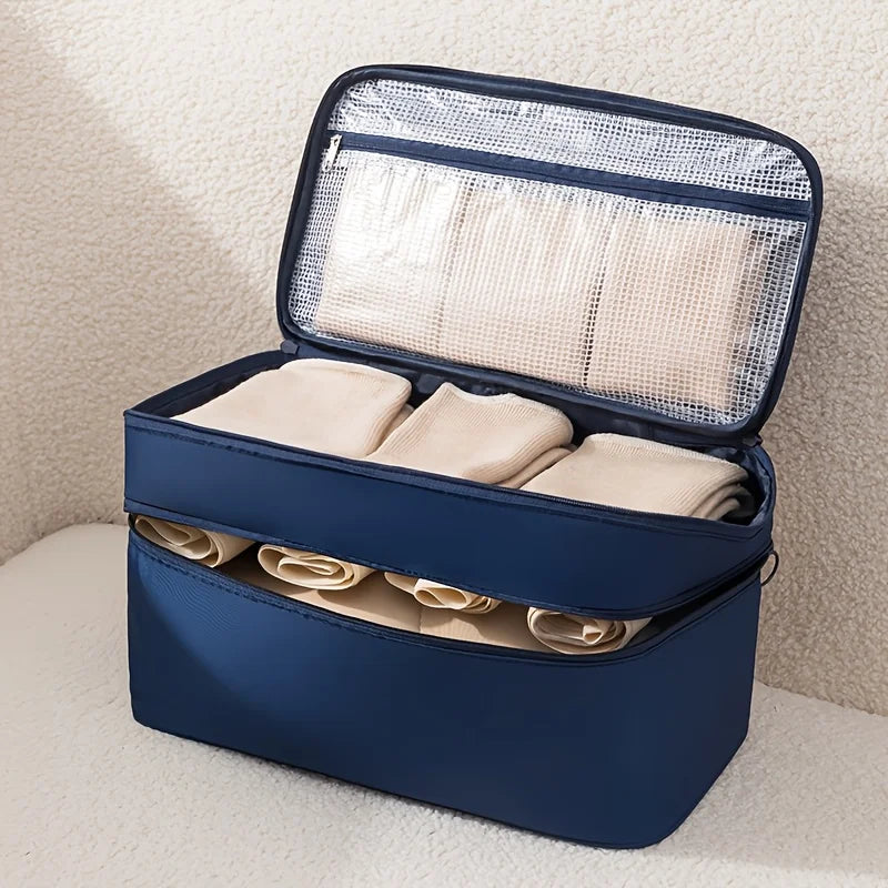 4-in-1 Travel Underwear & Bra Organizer Bag | Packing Cube