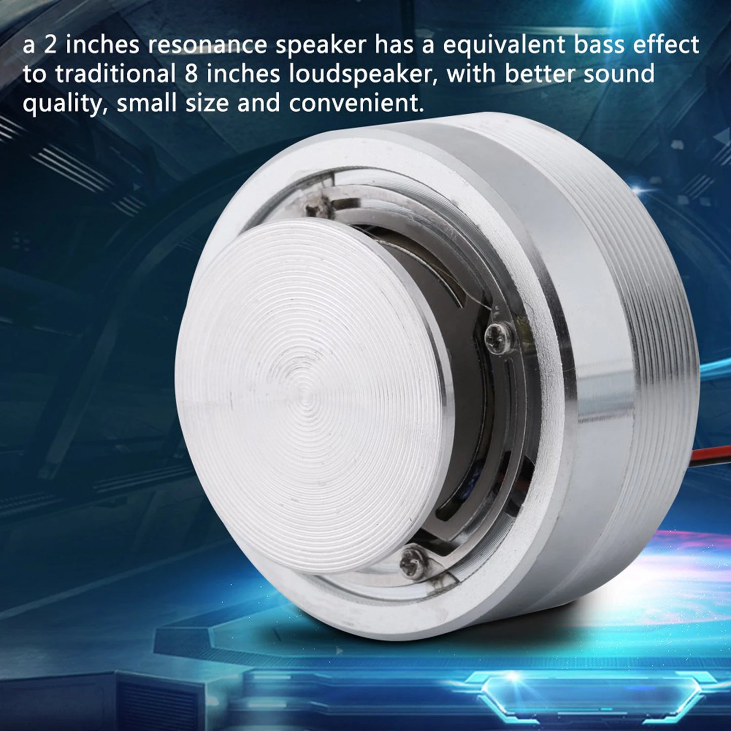 2Inch Resonance Speaker 50MM 2Inch All Frequency Resonance Speaker Vibration Strong Bass Louderspeaker Peaceful Pleasures Health and Wellness
