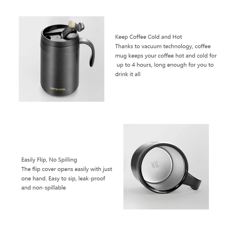 Portable Pour-Over Coffee Set | Stainless Steel Mug & Drip Filter Pour-Over Coffee Set Peaceful Pleasures Health and Wellness