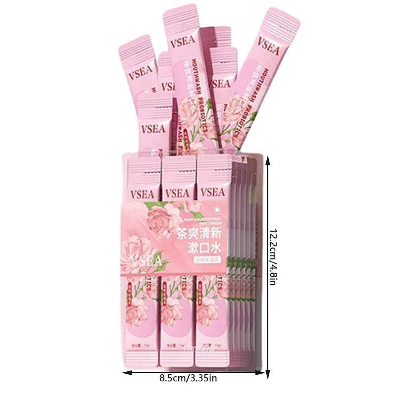 DR.DAVEY White Peach Rose Tea Mouthwash – 20 Portable Sachets