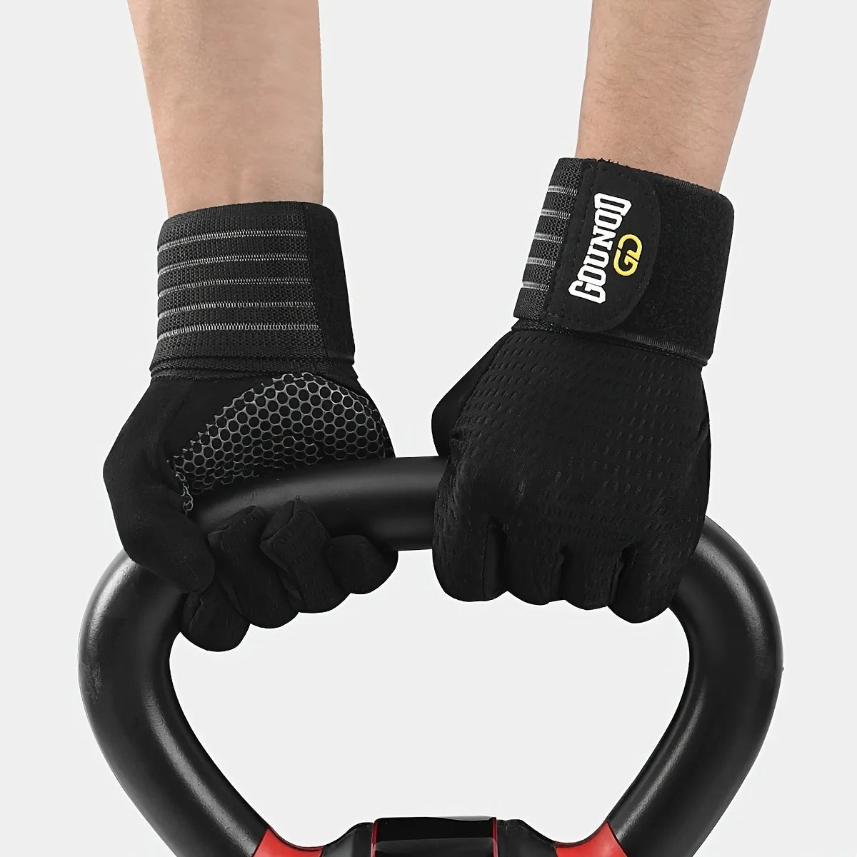 Half Finger Fitness Gloves – Breathable Knit for Men & Women