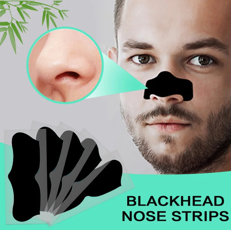 Bamboo Charcoal Nose Pore Strips – Deep Cleansing Blackhead Remover