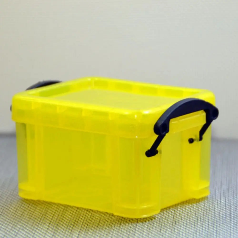 Multi-functional Mini Buckle Storage Box Candy Color Minimalism Mini Storage Container Transparent Plastic Desktop Organizer Box Peaceful Pleasures Health and Wellness 1