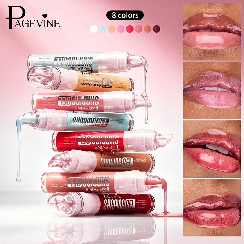 Tint Long Lasting Moisturizing Shiny Lip Plumper Gloss 8 Colors Hydrating Nourishing Lip Oil Low Saturation Smoothing Lip Makeup Peaceful Pleasures Health and Wellness
