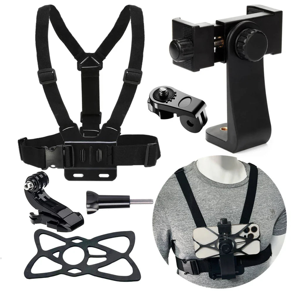 Chest Strap 360° Phone Mount for GoPro & Action Cameras