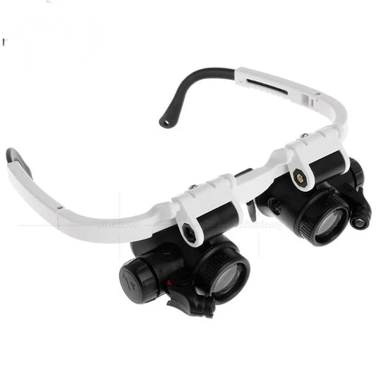 Magnifying Glasses Led Light Lamp Head Loupe Jeweler Headband Magnifier Eye Glasses Optical Glass Tool Repair Reading Magnifier Peaceful Pleasures Health and Wellness 7x 10x 15x 25x