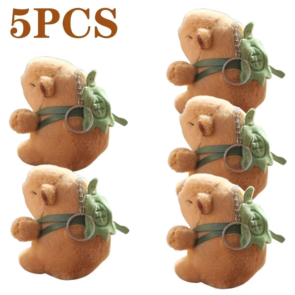 Cartoon Capybara Plush Keychain, Bag & Desk Pendant Ornament