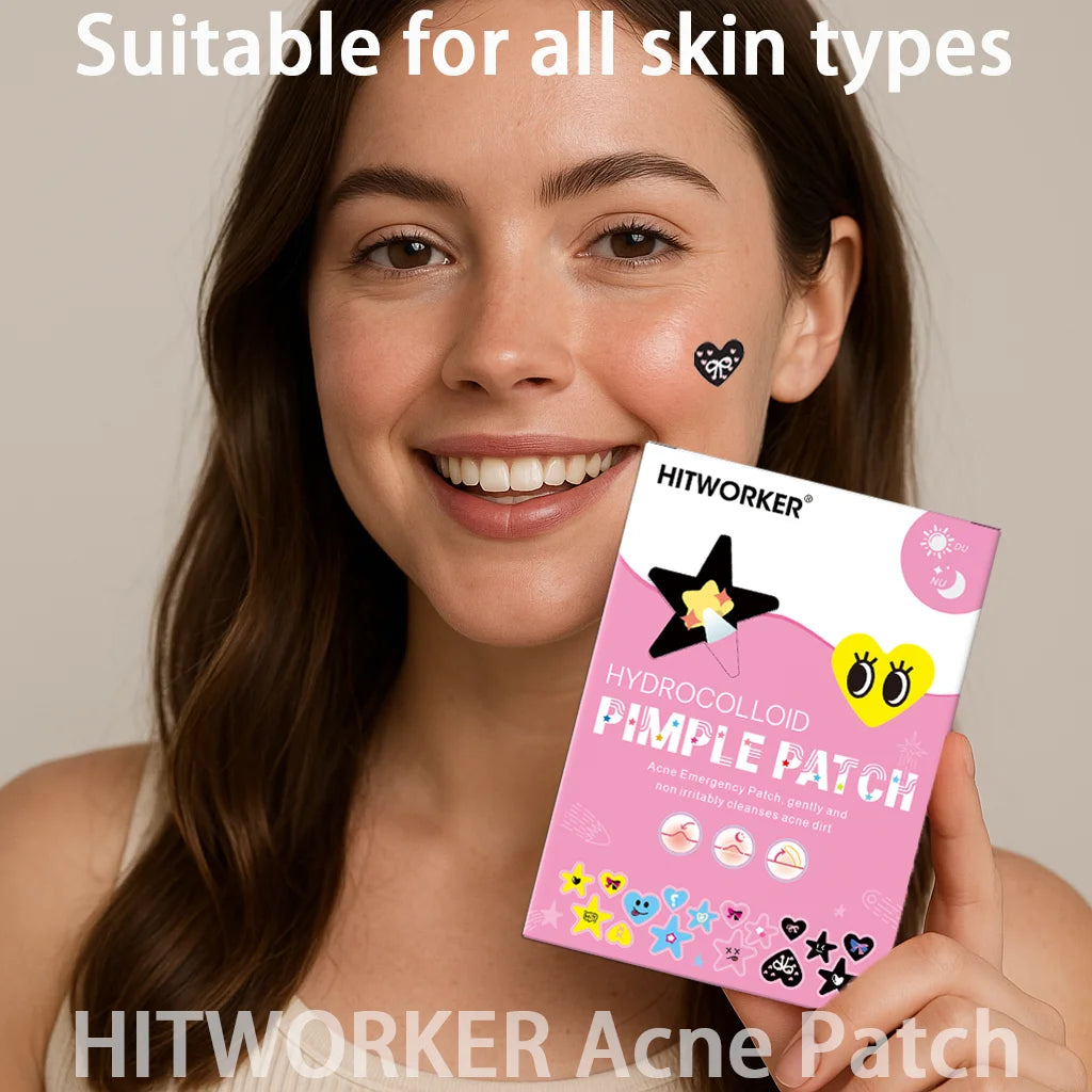 Invisible Waterproof Hydrocolloid Acne Patches – All Skin Types