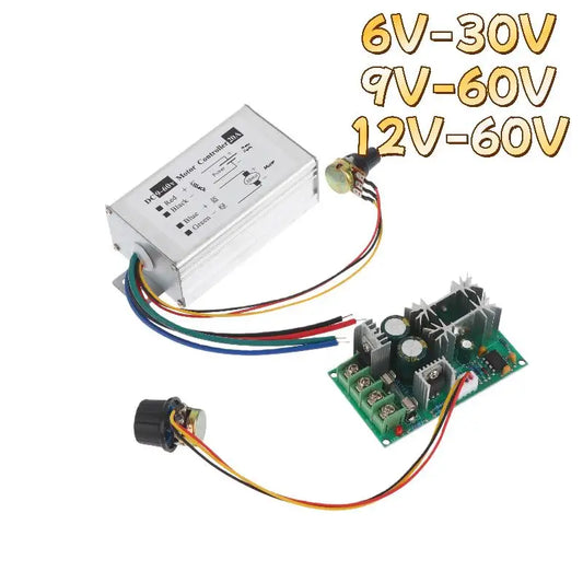 1Pcs DC 9V-60V 12V 24V 60V 20A Motor Pulse Width Modulator Regulator PWM Speed Regulator Stepless DC Motor Speed Controller Peaceful Pleasures Health and Wellness A1