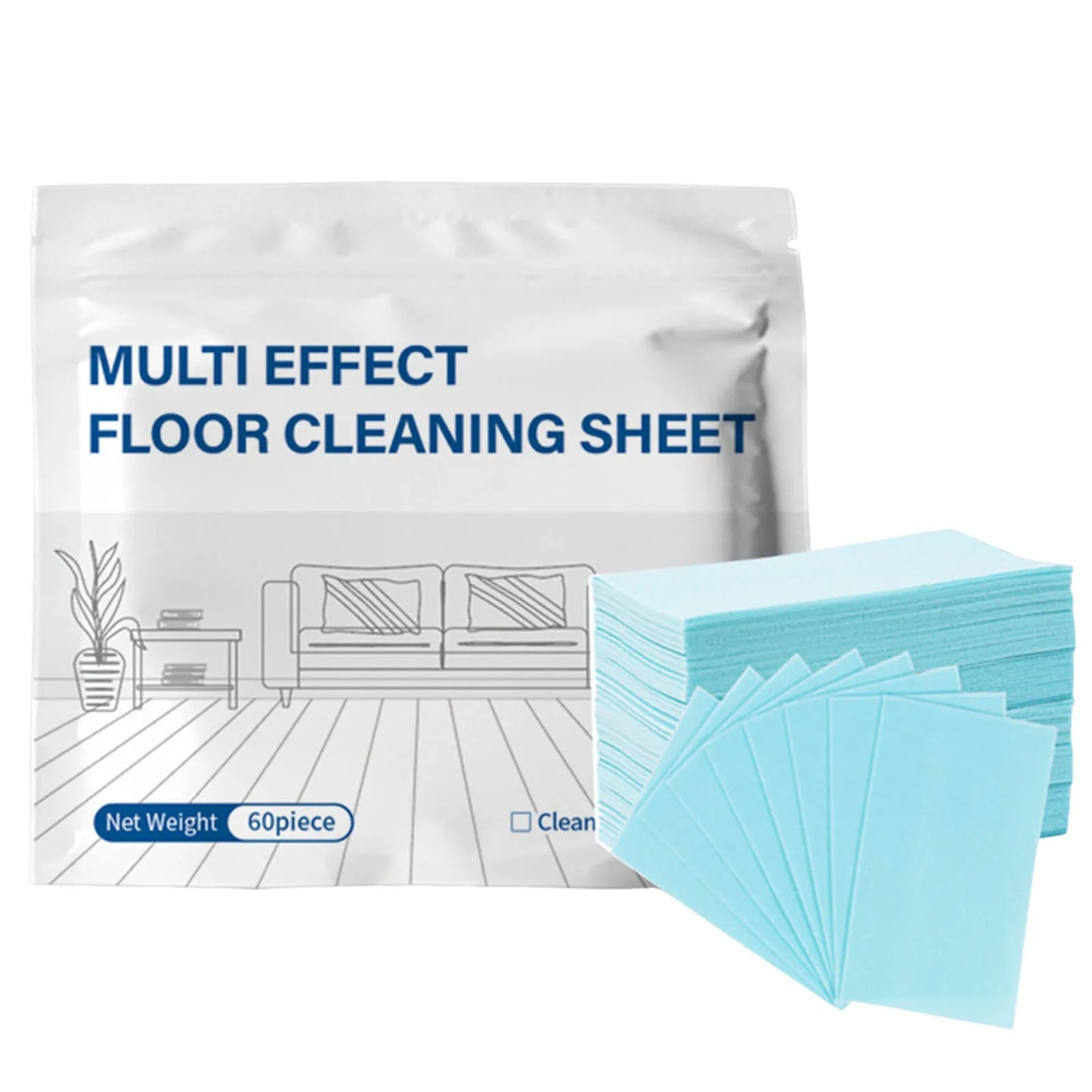 Disposable Home Floor Cleaner Multi-Functional Household Cleaning Sheet Scented Tile Brightening Clean Tablets for Tile Floors Peaceful Pleasures Health and Wellness Blue 6
