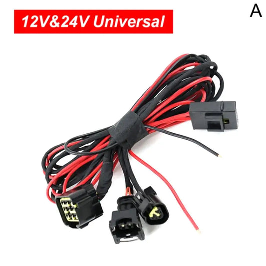 12V/24V Diesel Parking Heater Wiring Harness – Webasto Fit Heater Wiring Harness Peaceful Pleasures Health and Wellness black