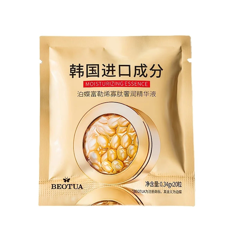 Fullerene Oligopeptide Luxurious Moisturizing Essence Granules Hydrating and Smoothing Fine Lines Essence Capsules 0.34Gx20Pcs Peaceful Pleasures Health and Wellness 1 Bag