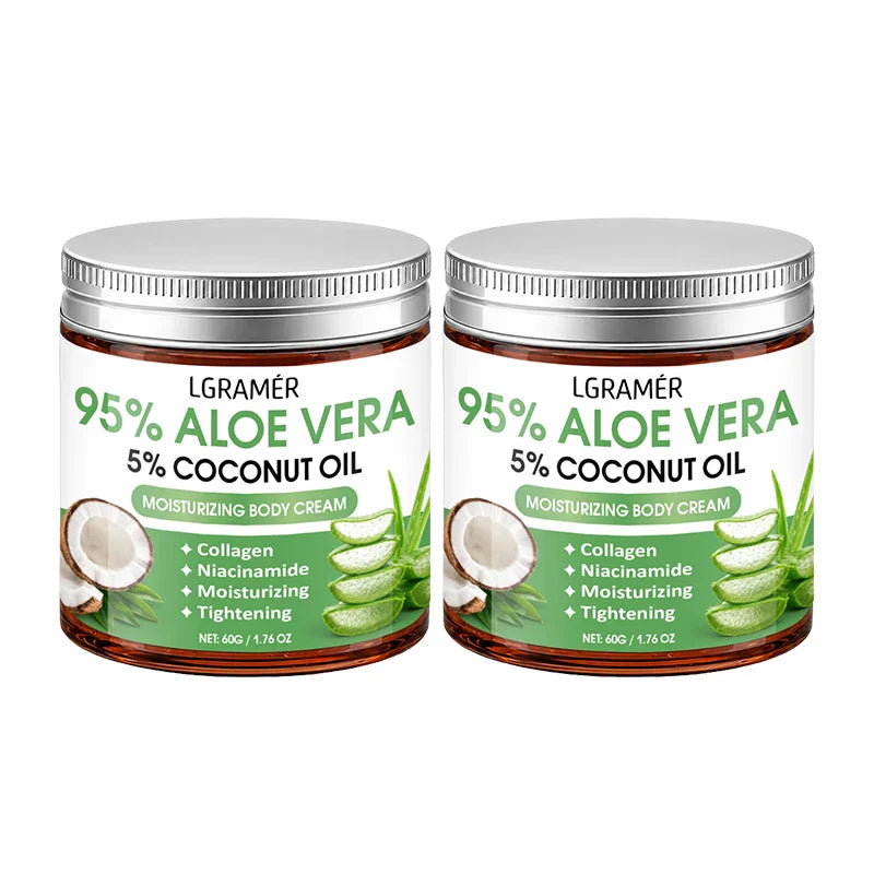 95% Aloe Vera Body Cream – Coconut Oil & Niacinamide | 30g