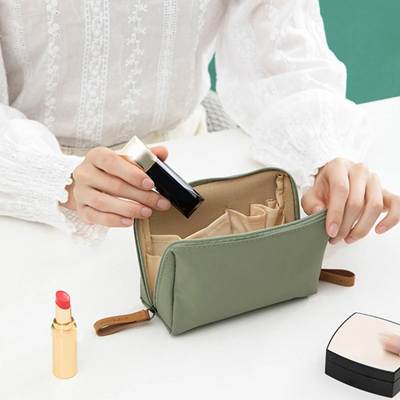 Makeup Bag For Purse Portable Waterproof Cosmetic Bag Lipstick Storage Travel Zipper Pouch For Women Toiletry Organizer Case Peaceful Pleasures Health and Wellness