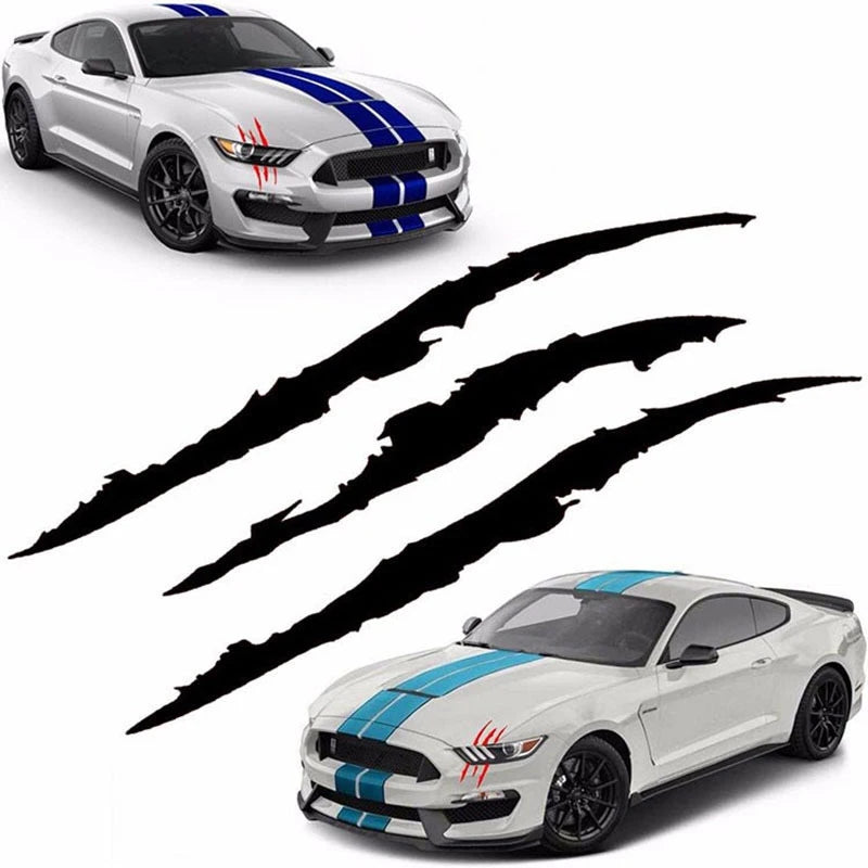 Car Sticker Reflective Monster Claw Scratch Stripe Marks Headlight Decal Auto Exterior Waterproof Vinyl Decal Car Accessories Peaceful Pleasures Health and Wellness