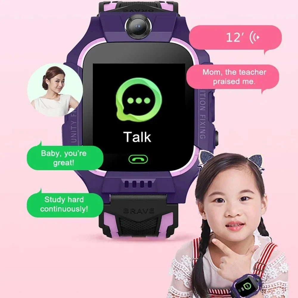 Kids Smart Watch 2G SIM GPS Tracker SOS Call IP68 Waterproof