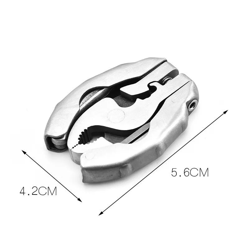 Multi-functional Mini EDC Tool Round Head Pliers Outdoor Camping Gadget Multi-purpose Combination Portable Tool Screws 9 in 1 Peaceful Pleasures Health and Wellness