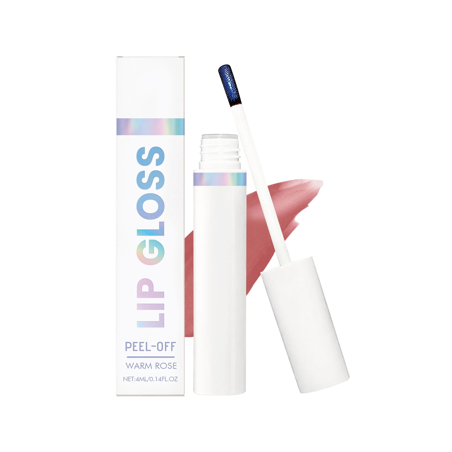 Tear off Lip Gloss Waterproof Long Lasting Peel off Liquid Lipstick Easy to Color Nourishing Lip Reduce Dryness Cosmetics Peaceful Pleasures Health and Wellness Warm Rose