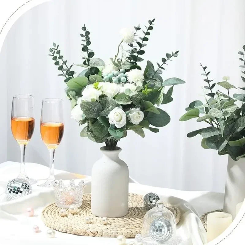 Artificial Eucalyptus Picks – 3 Styles | 10–100 PCS Wedding Decor
