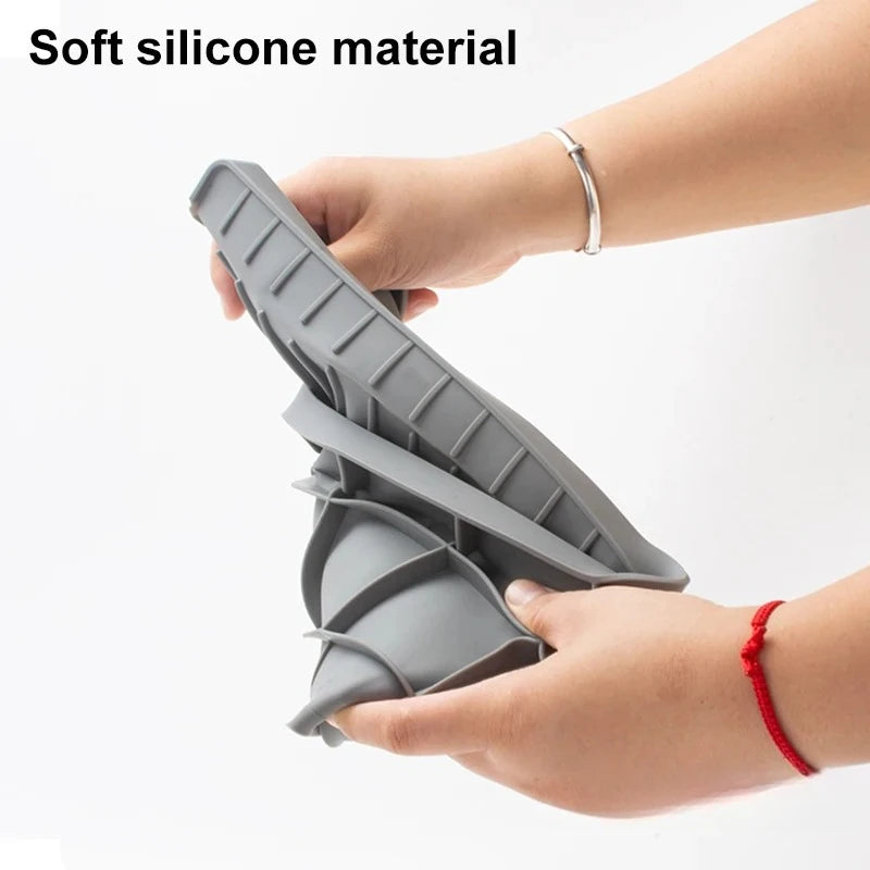 Draining Mat for Kitchen Sink,Silicone Splash Guard, Protects Sinks from Splashing, Dish Soap Dispenser & Sponge Holder Mat Peaceful Pleasures Health and Wellness