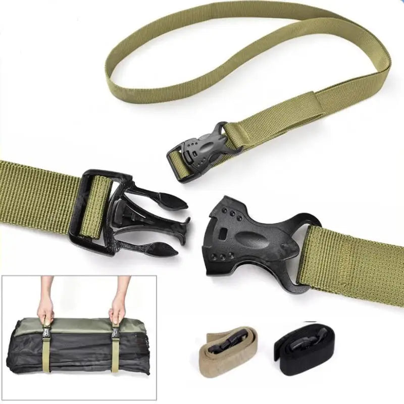 1/2Pcs Nylon Luggage Straps Waist Bag Strap Outdoor Sports Belt Casual Buckle Waist Strap Multifunctional Tactical Accessories Peaceful Pleasures Health and Wellness